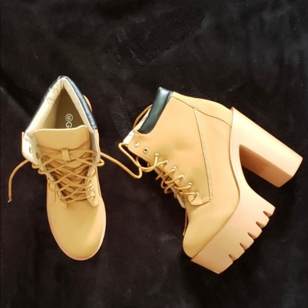 Platform Heel Boots